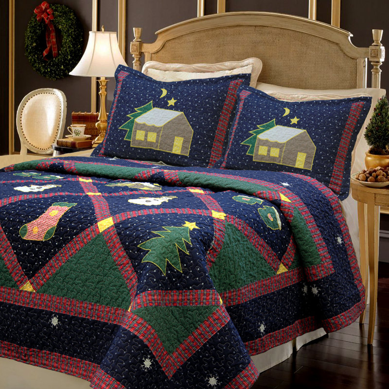 Cozy Line Home Fashion Christmas Night Quilt Set & Reviews Wayfair